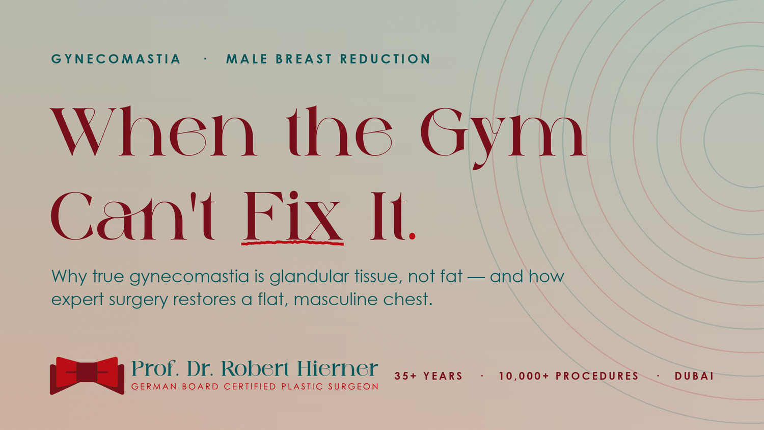 Gynecomastia in Men: Why Diet and the Gym Can't Fix It (and What Can)