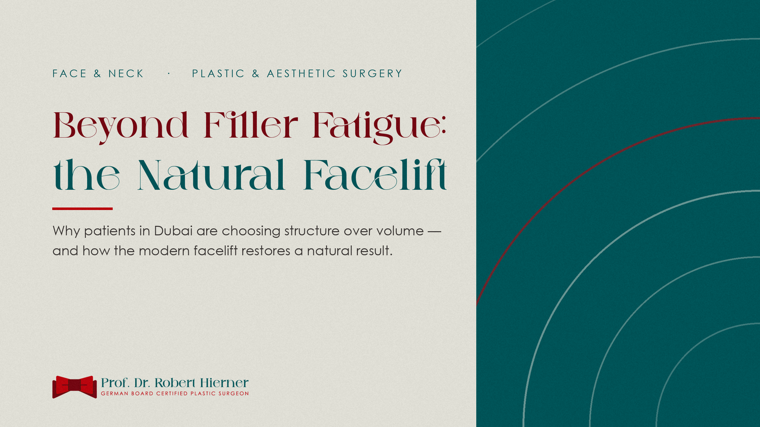 Filler Fatigue and the Return of the Facelift: Choosing a Natural Result in Dubai